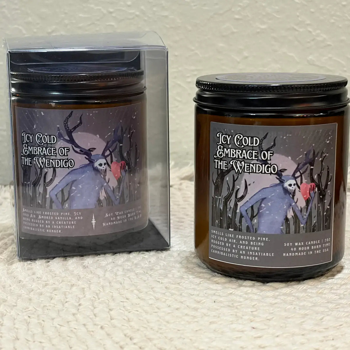 Icy Cold Embrace of the Wendigo Cryptid– Scented Soy Candle 