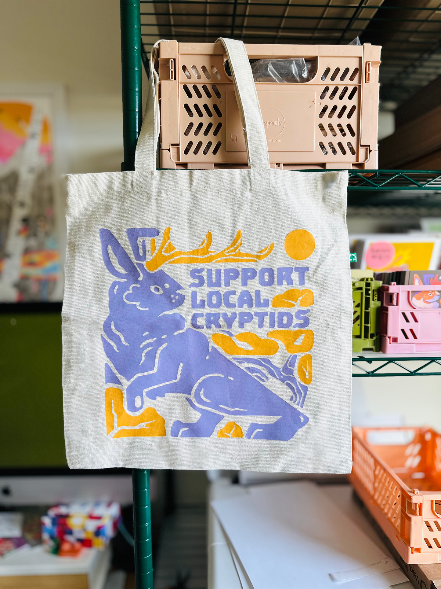 Tote Bag: Support Local Cryptid