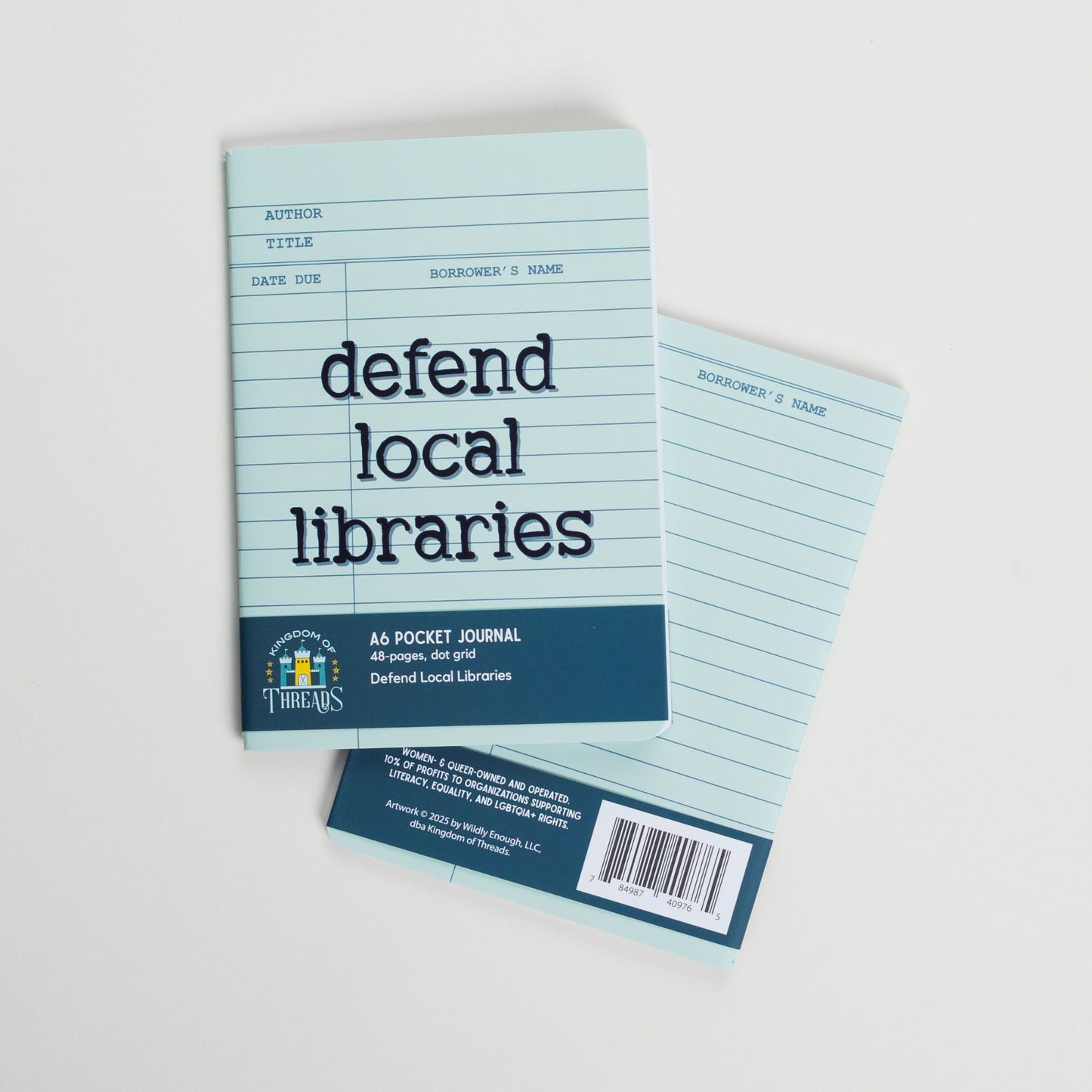 Defend Local Libraries Pocket Journal