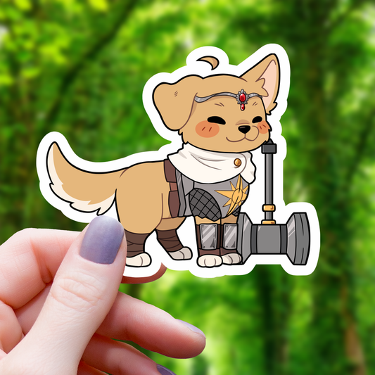 Dog Cleric TTRPG Inspired Class Sticker- 3"