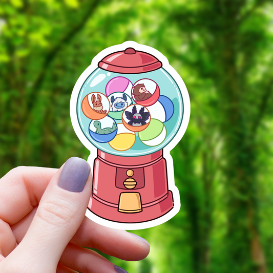 Cryptid Gumball Machine Sticker - 3