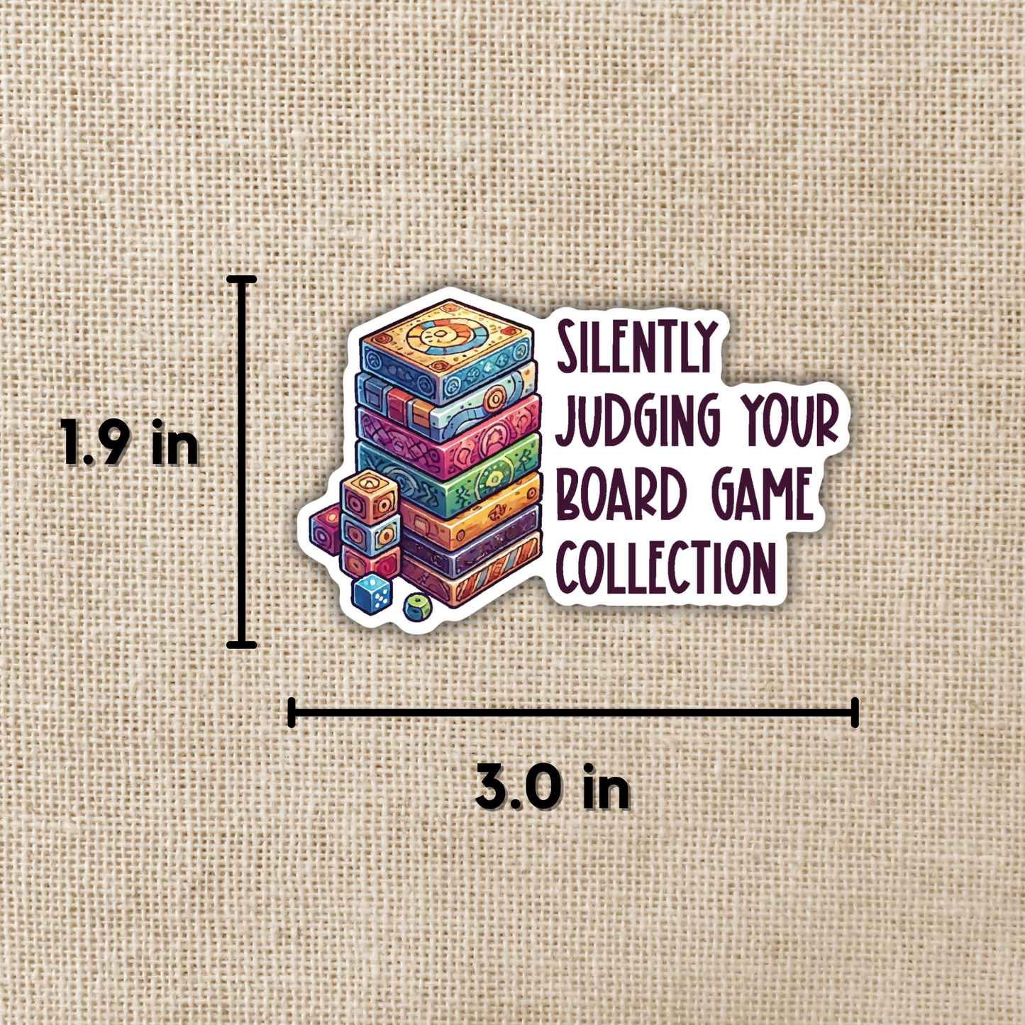 Silently Judging Your Board Game Collection Sticker