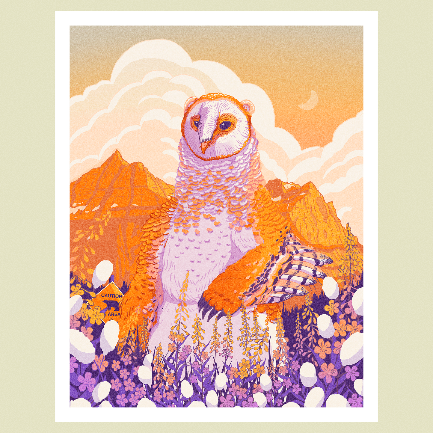 Owlbear in Glacier 8x10 Art Print