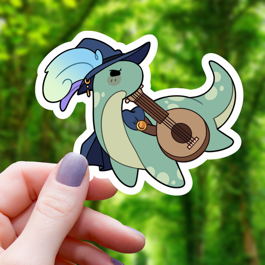Loch Ness Monster Bard Ttrpg Class Sticker