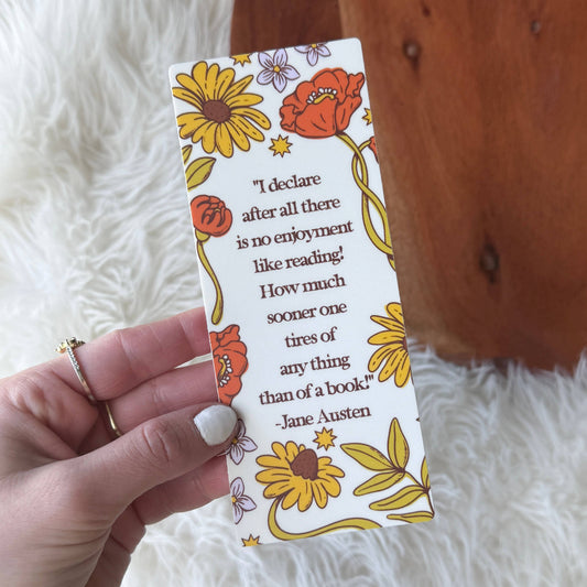 Jane Austen Quote Bookmark Sticker