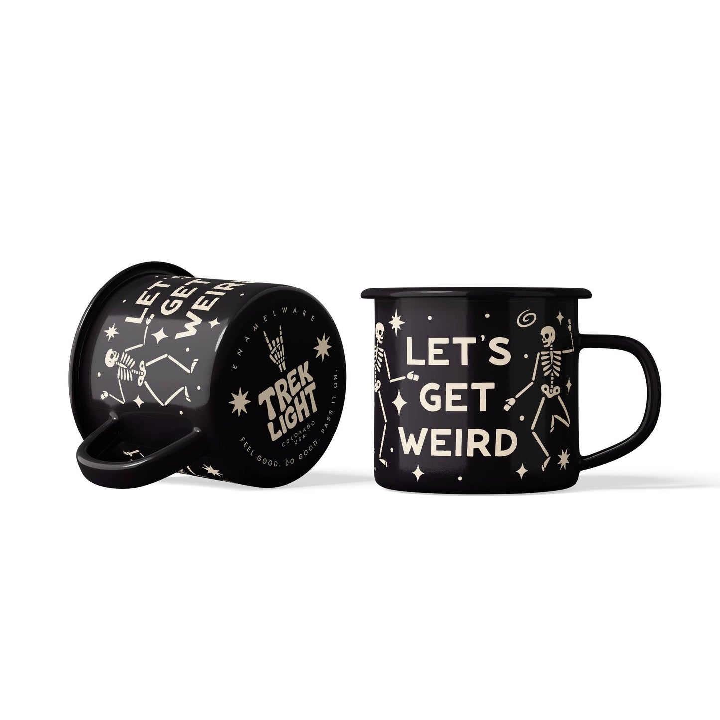 Enamel Coffee & Camp Mug | Let's Get Weird  | 16oz