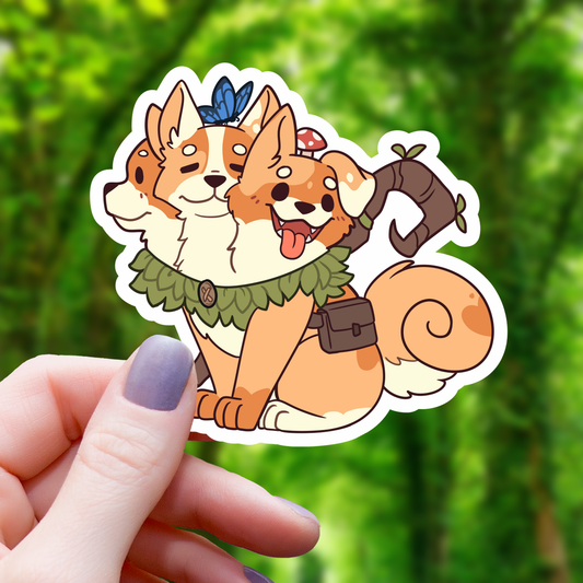 Cerberus Druid Ttrpg Class Sticker