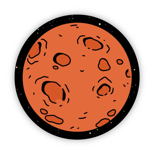 Mars Planet Sticker