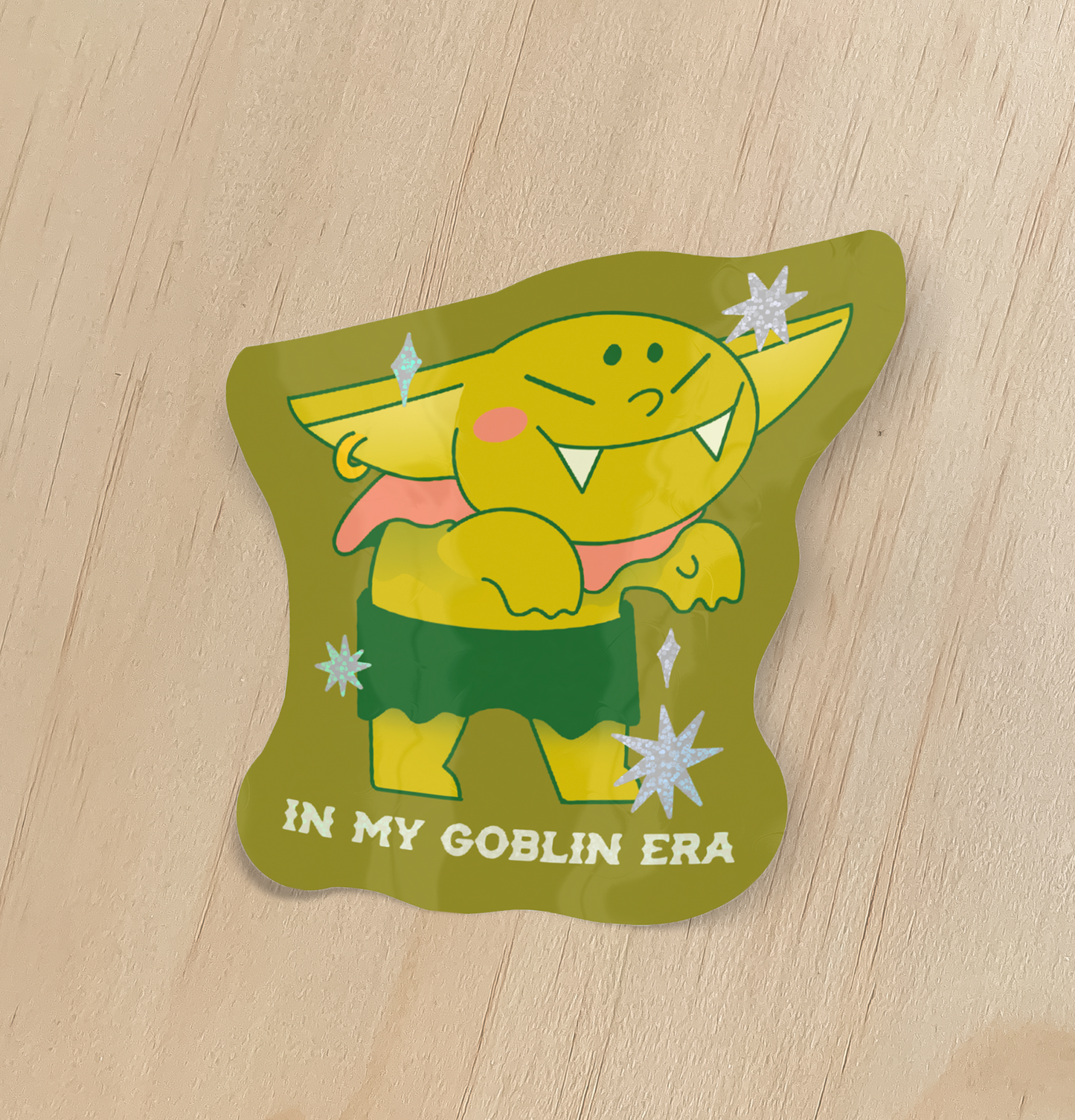 In My Goblin Era Holographic - Sticker