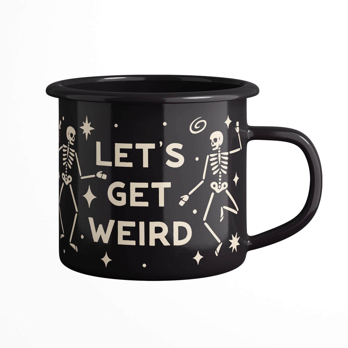 Enamel Coffee & Camp Mug | Let's Get Weird  | 16oz