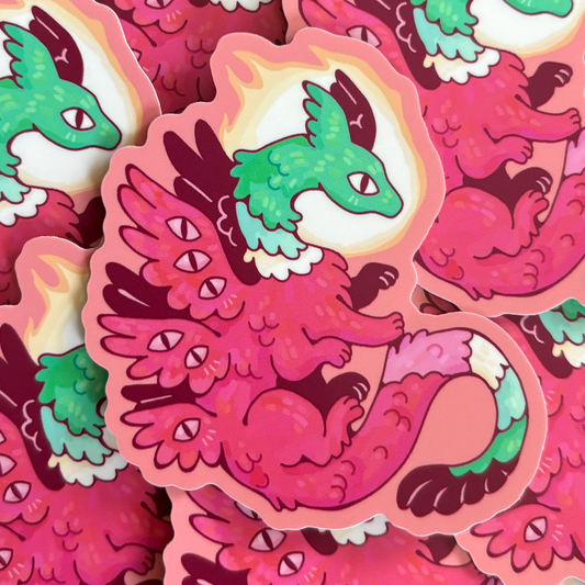 Abrosexual Angel - Biblically Accurate Queer Angel Sticker