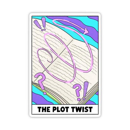 "The Plot Twist" Tarot Card Sticker