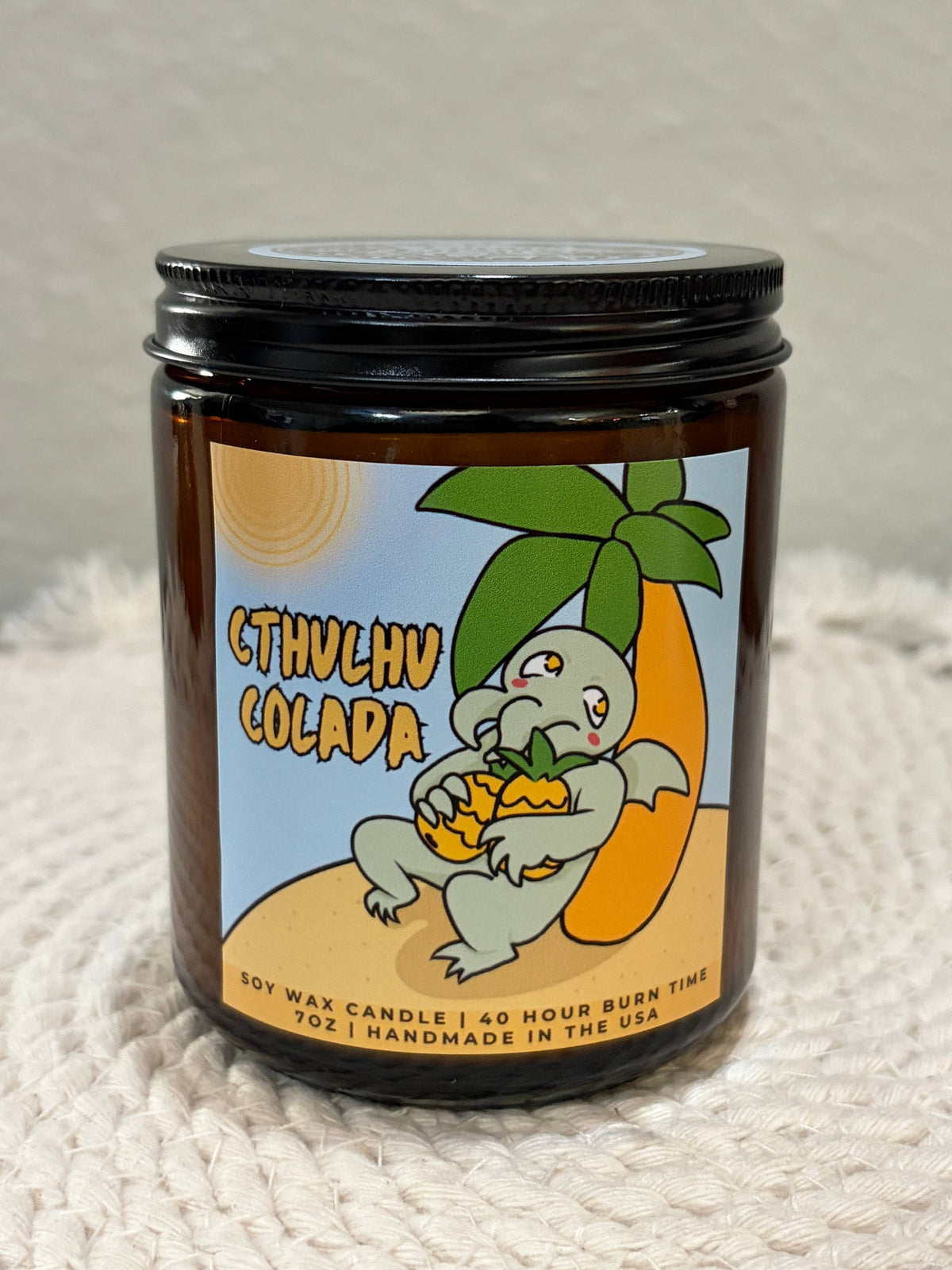 Cthulhu Colada Pineapple Coconut Handmade Scented Candle