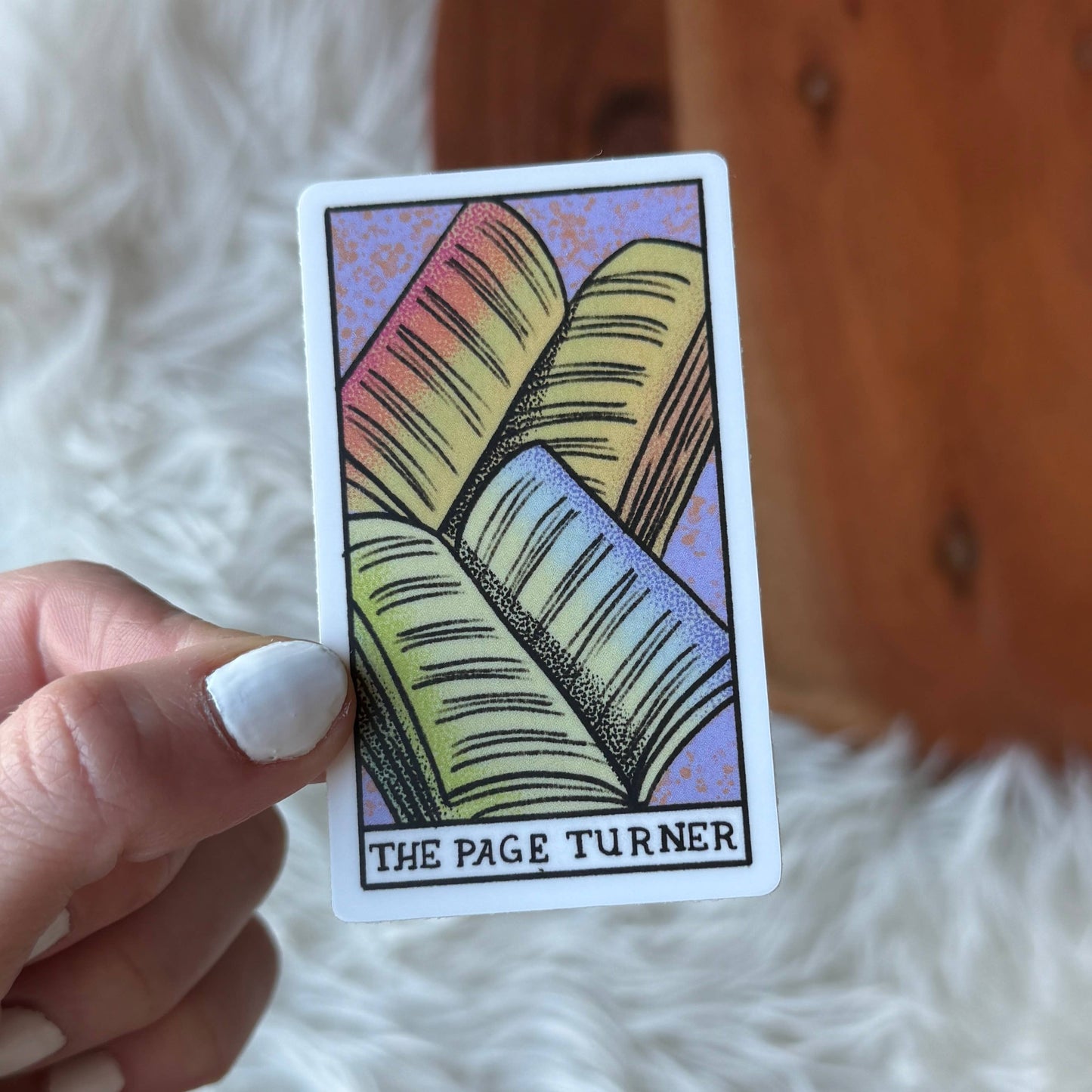 "The Page Turner" Book Tarot Card Sticker