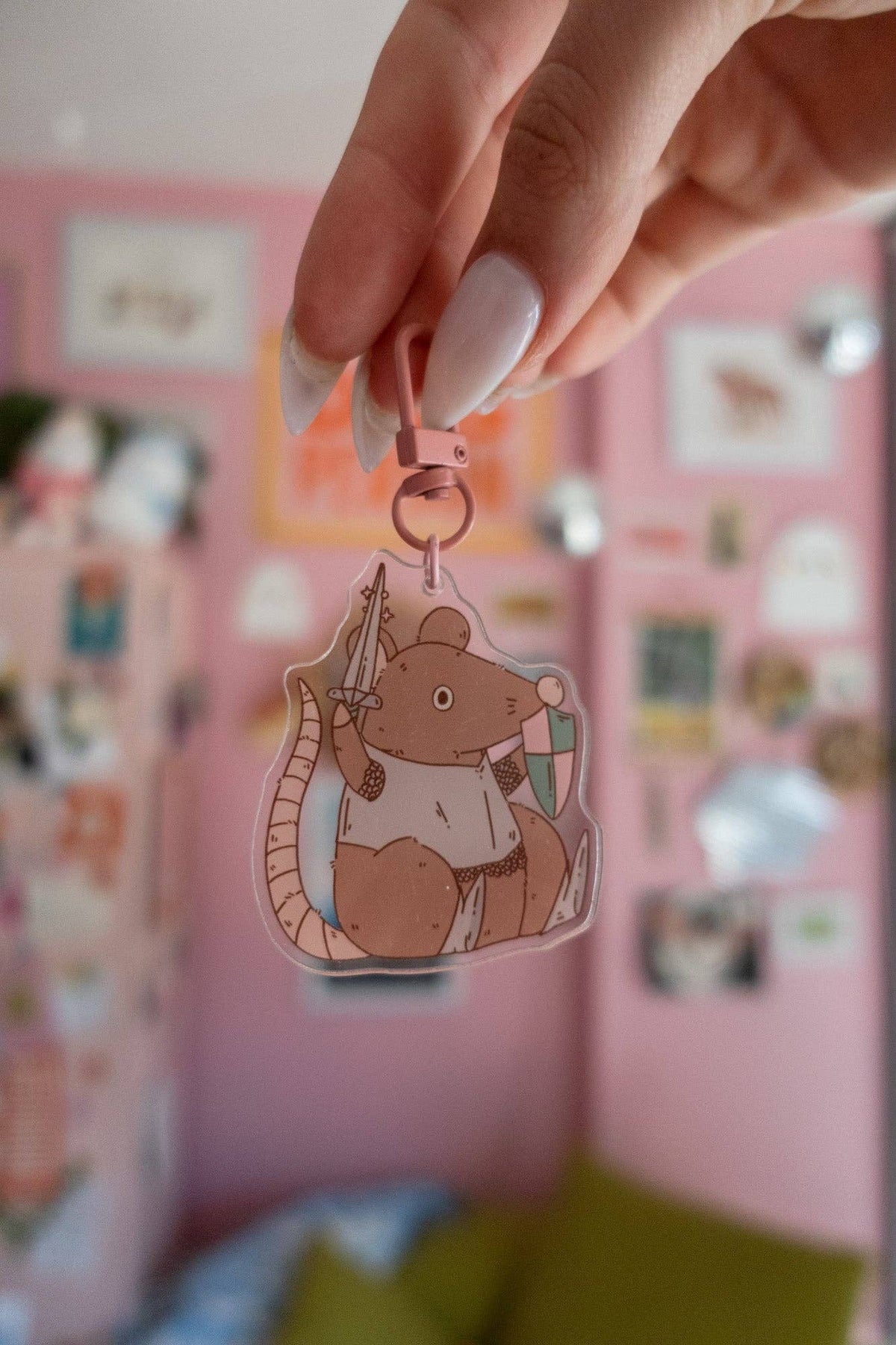 Ranger Knight Rat Keychain