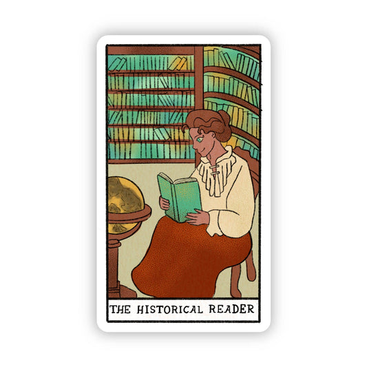 The Historical Reader Book Tarot Card Sticker
