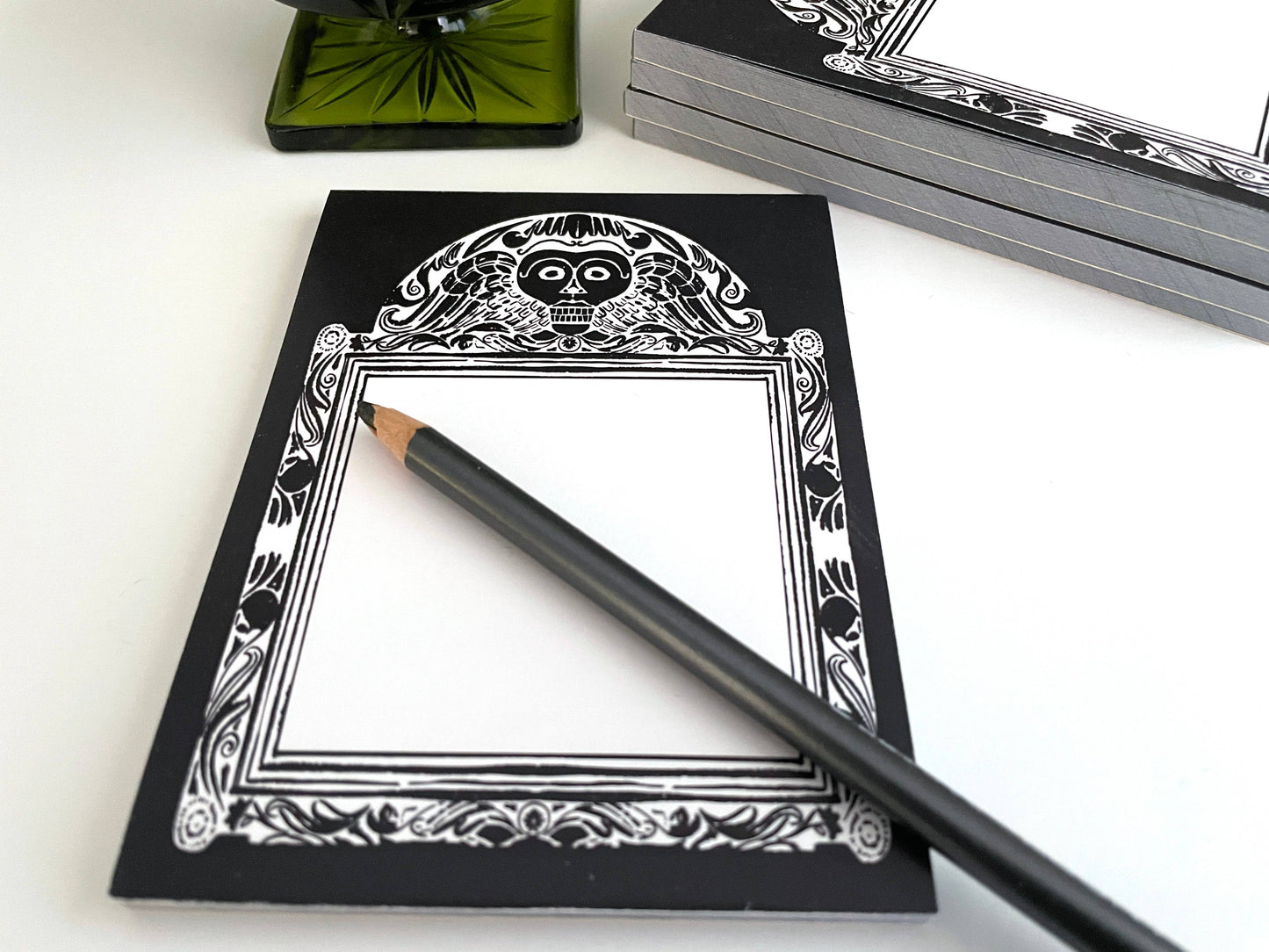 Gravestone List pad, Memento Mori Notepad, Goth Stationery