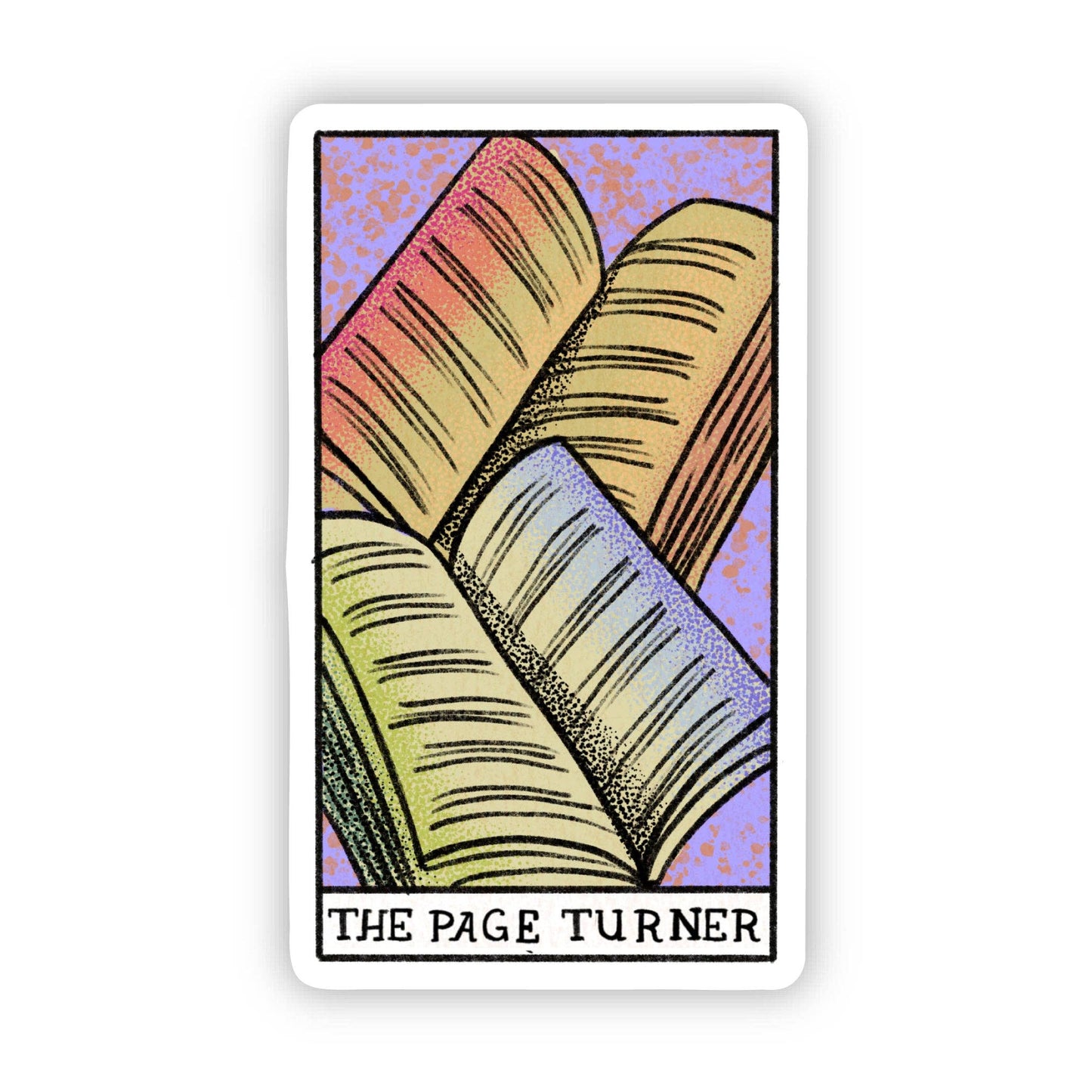 "The Page Turner" Book Tarot Card Sticker