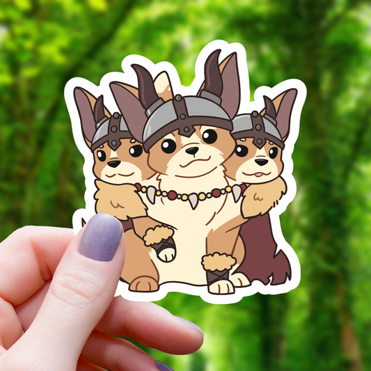 Cerberus Barbarian Ttrpg Class Sticker - 3