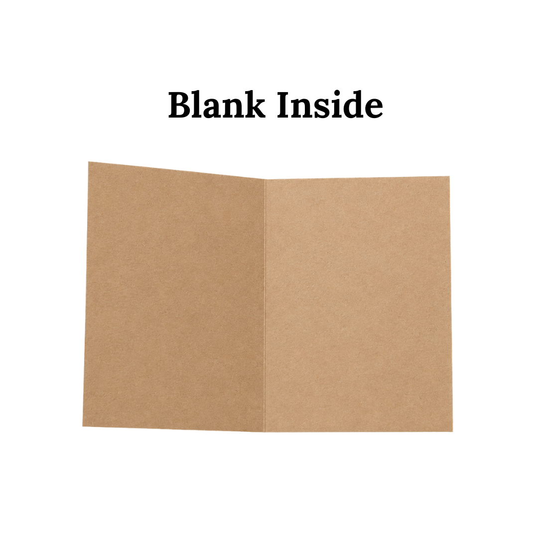 Funny Zombie Birthday Card On Brown Kraft Paper