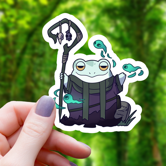 Frog Necromancer Sticker - 3"