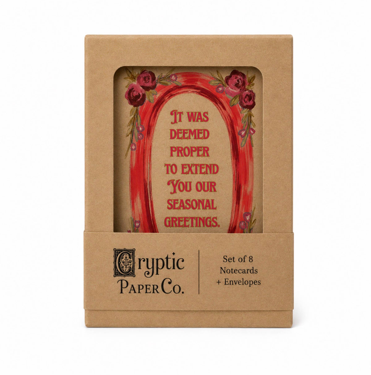 Funny Victorian Christmas Card Boxed Notecard Set