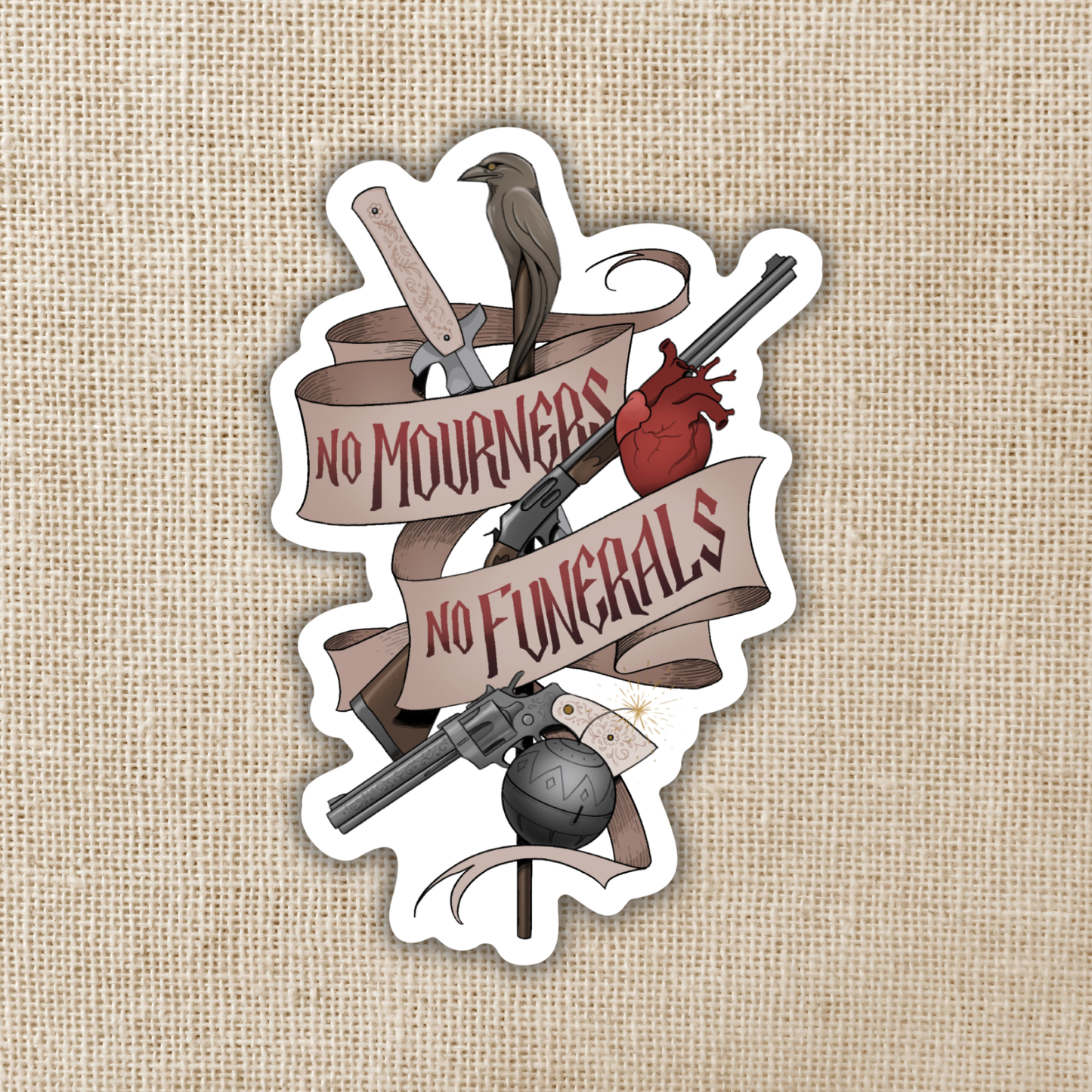 No Mourners, No Funerals Sticker | Six of Crows