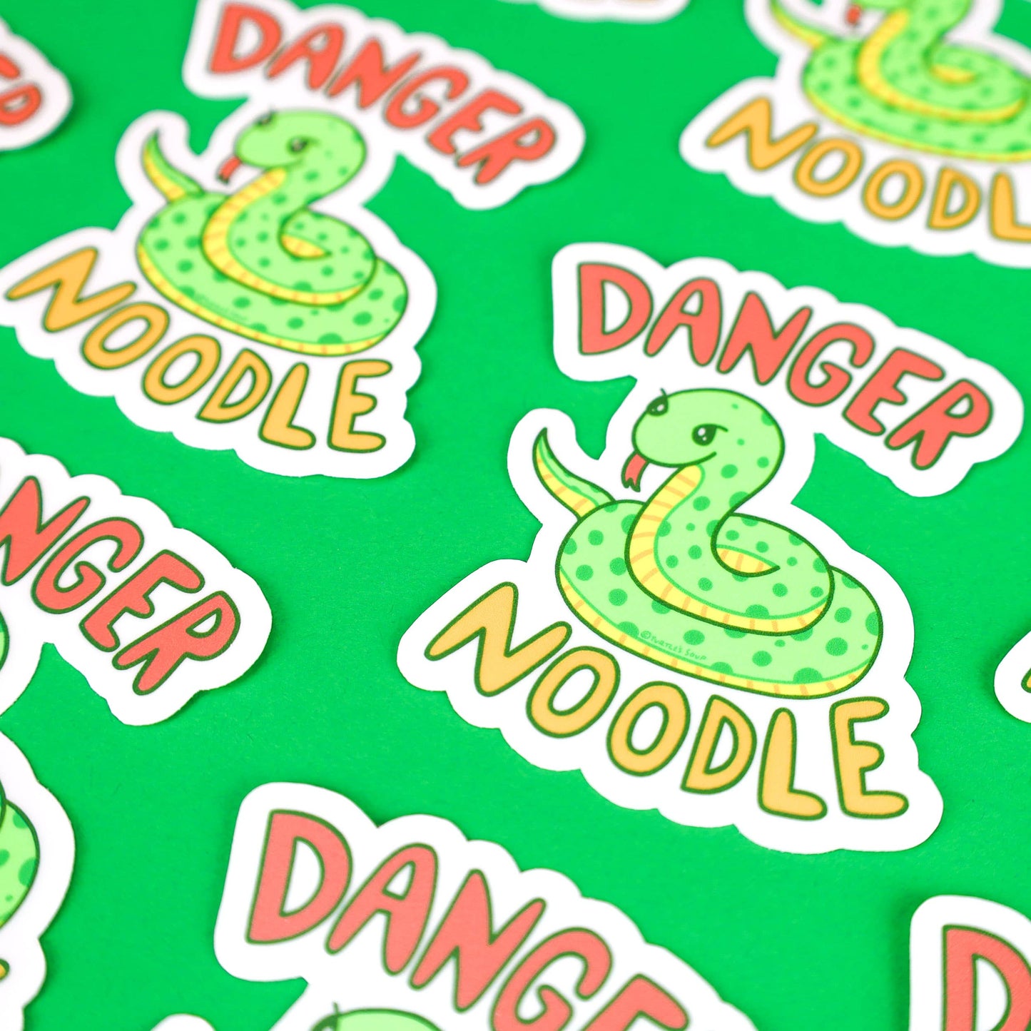 Danger Noodle Snake Funny Vinyl Sticker