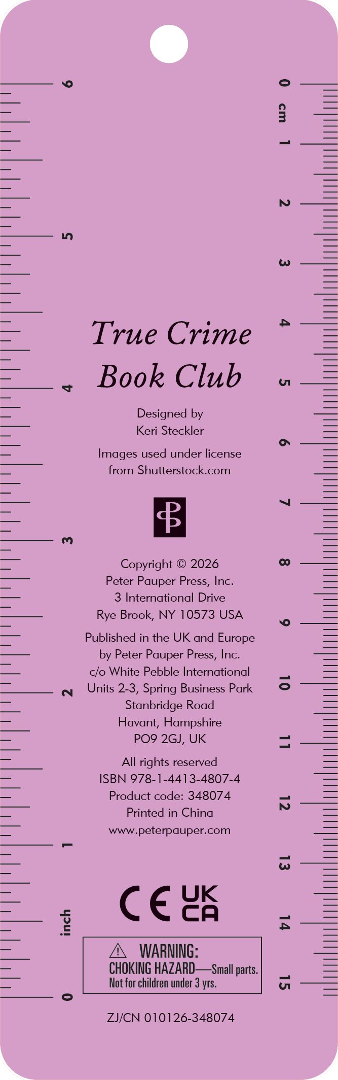 True Crime Book Club Beaded Bookmark
