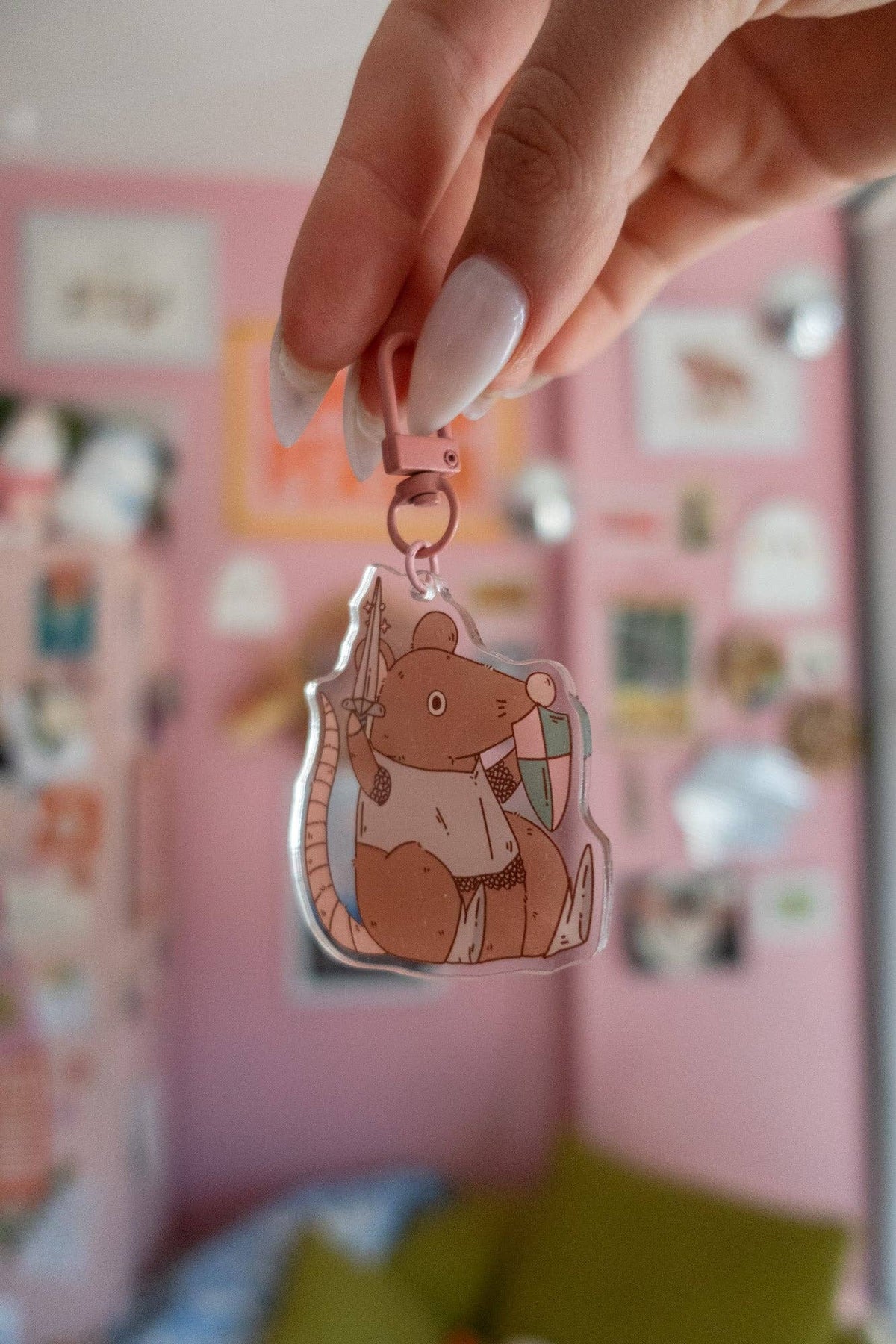 Ranger Knight Rat Keychain