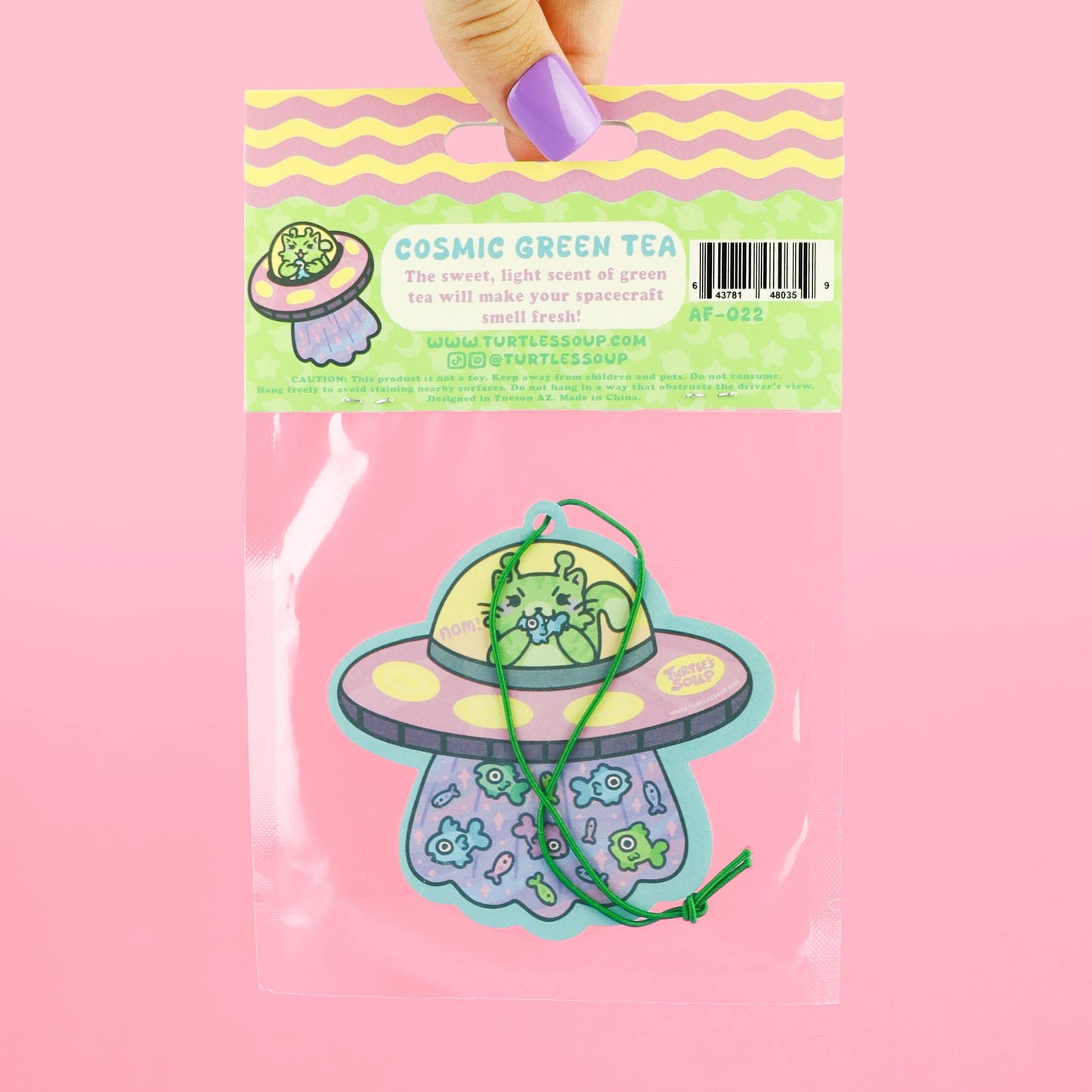 UFO Kitty, Cats, Alien, Car Decor, Cute, Air Freshener