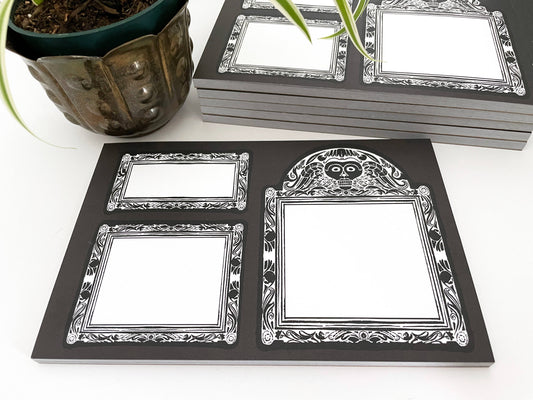 Gravestone Notepad, Goth Stationery, 5x8 daily planner