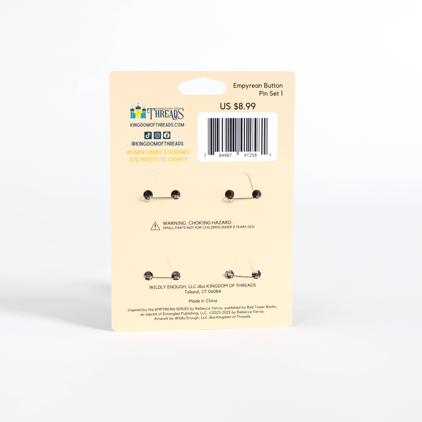 Tairn Button Pin Set | Fourth Wing