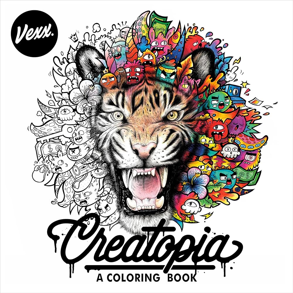 Creatopia: A Coloring Book cover image