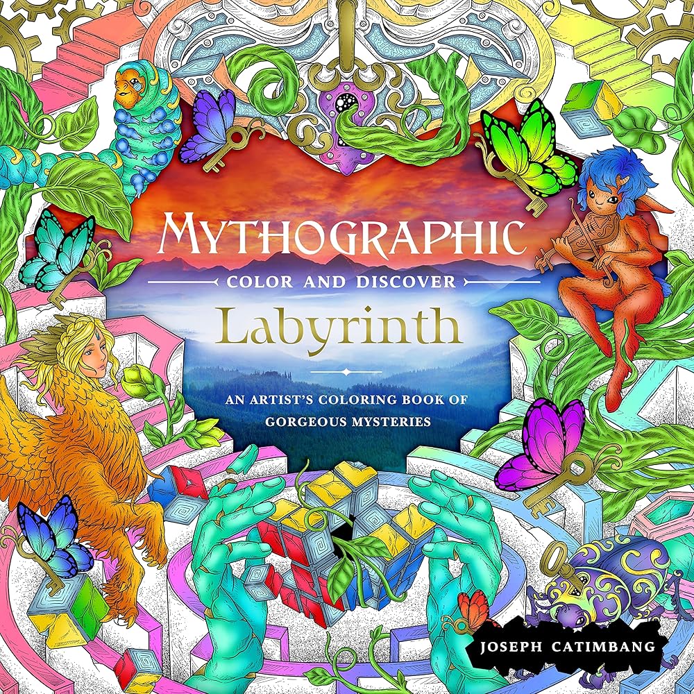 Mythographic Color and Discover: Labyrinth: An Artist’s Coloring Book of Gorgeous Mysteries cover image