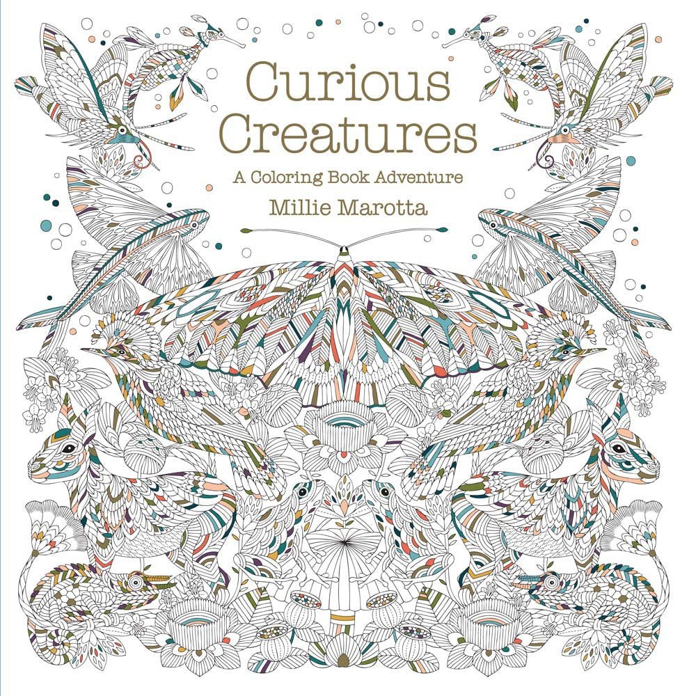 Curious Creatures: A Coloring Book Adventure (A Millie Marotta Adult Coloring Book) cover image