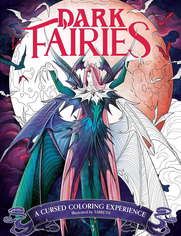 Dark Fairies Coloring: A Cursed Coloring Experience cover image