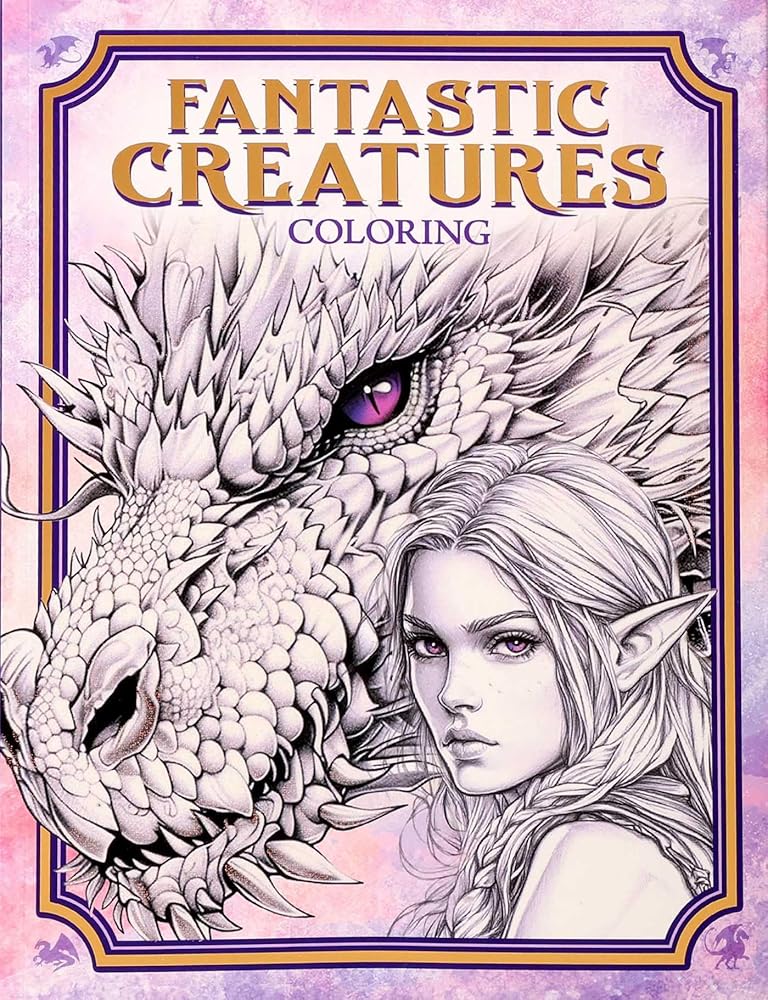 Fantastic Creatures Coloring cover image