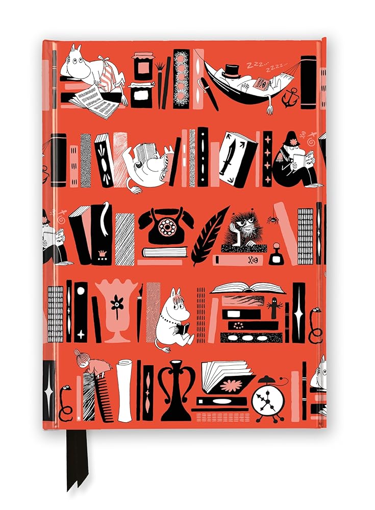 Moomin: Bookshelves (Foiled Journal) (Flame Tree Notebooks) cover image