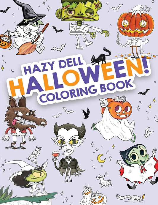 Hazy Dell Halloween! (Hazy Dell Coloring Books, 3) cover image