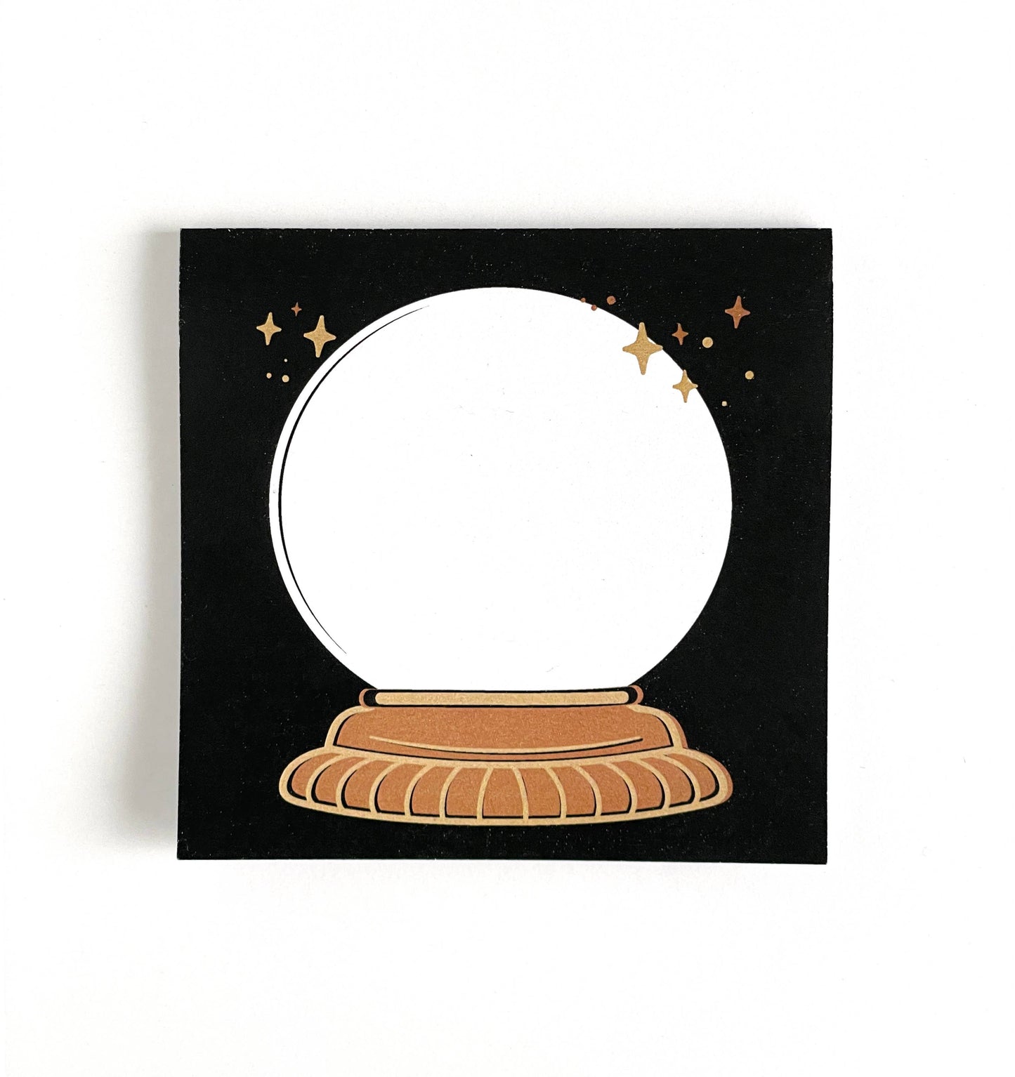 Crystal Ball Sticky Note Pad, Witchy Themed Stationery