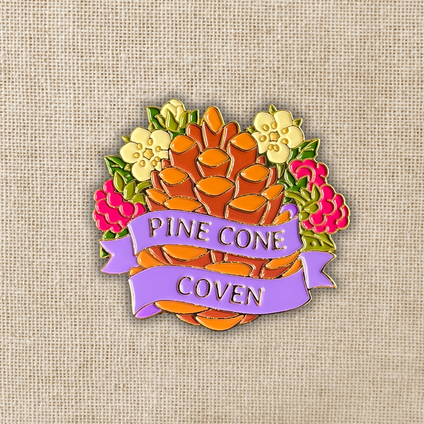 Pine Cone Coven Enamel Pin | The Spellshop