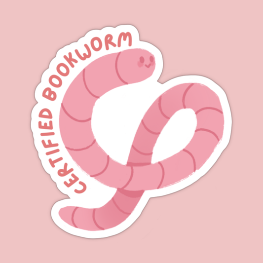 Certified Bookworm Vinyl Sticker