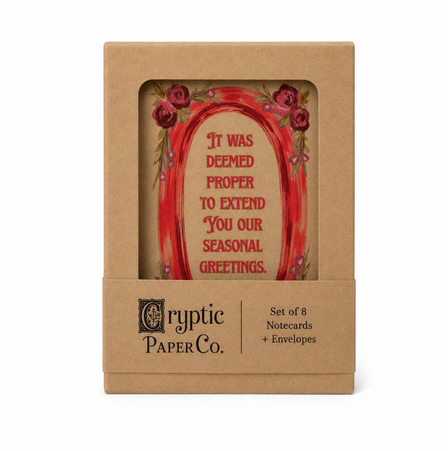 Funny Victorian Christmas Card Boxed Notecard Set