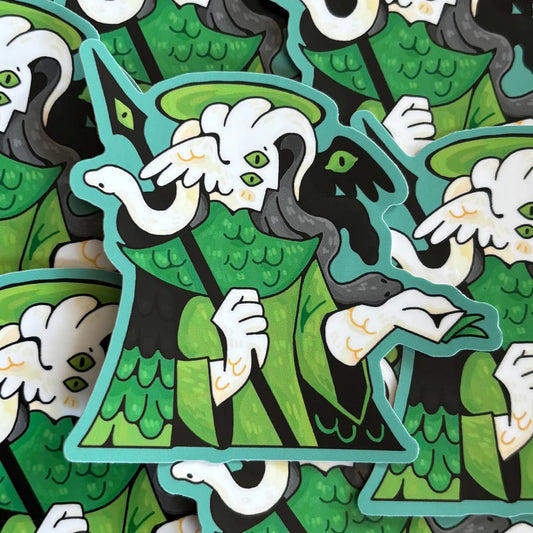 Aromantic Angel Sticker - Biblically Accurate Queer Angel Sticker