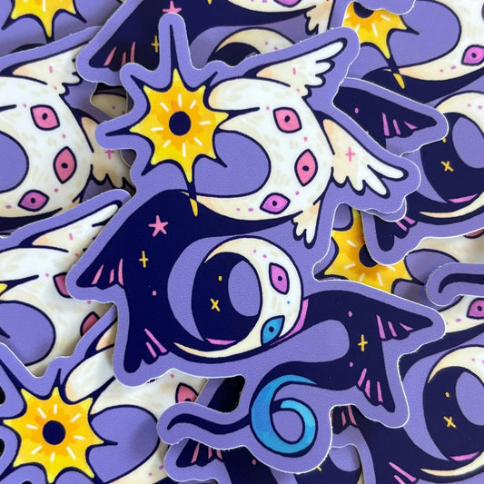 Bigender Angel Sticker - Biblically Accurate Queer Angels Sticker