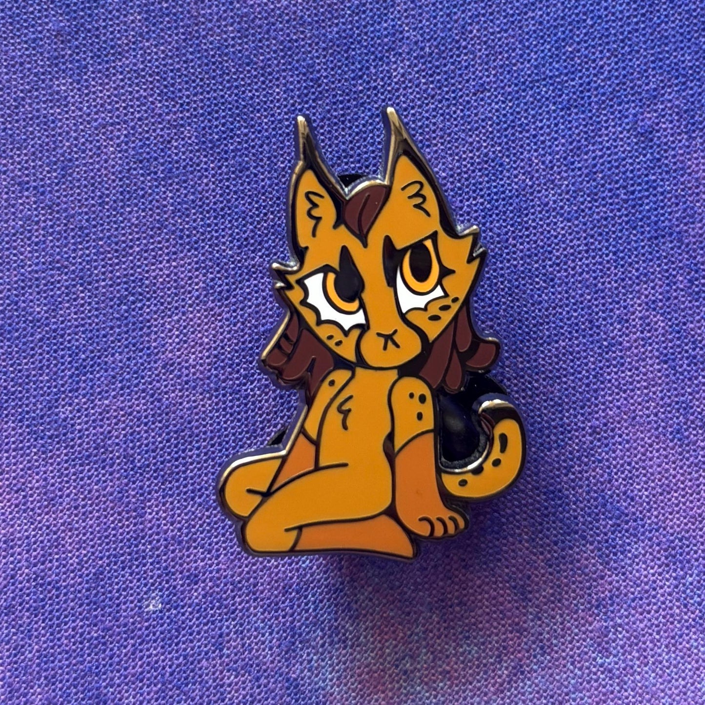 Caracal Lae'zel - BG3 Cat Companion Enamel Pin