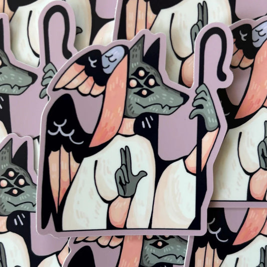 Cupioromantic Angel Sticker - Biblically Accurate Queer Angels Sticker