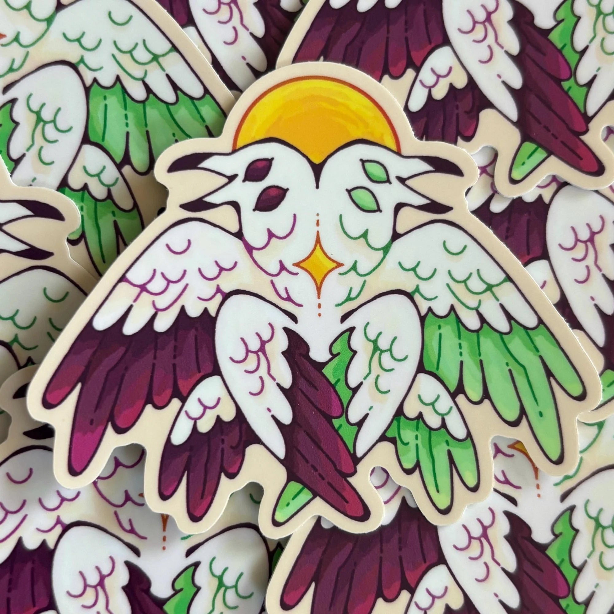 Diamoric Angel Sticker - Biblically Accurate Queer Angels Sticker ...