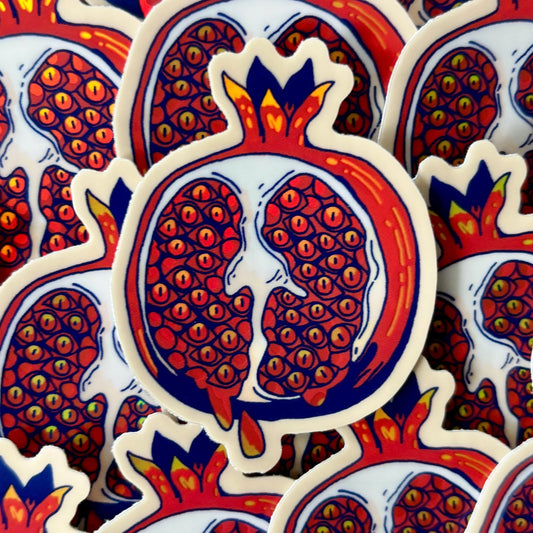 Eldritch Pomegranate Holographic Sticker